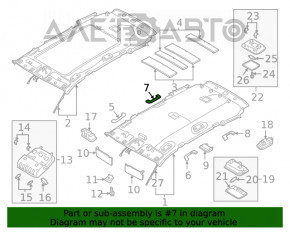 Ручка потолка передняя правая Hyundai Santa FE 19- беж