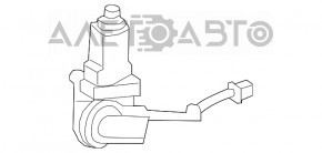 Мотор склопідйомника задній правий Lexus Hs250h 10-12