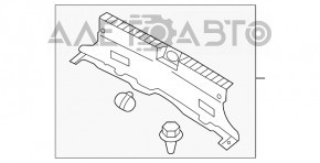 Накладка проема багажника Kia Optima 11-15 тип 1 царапины