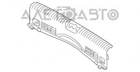 Накладка проема багажника Kia Niro 17-22 HEV под поддон, черн, царапины
