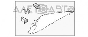 Накладка задньої стійки права Kia Forte 4d 17-18 рест сіра, тріщина в кріпленні