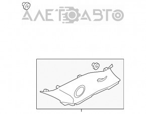 Накладка задней стойки правая задняя Kia Sorento 10-15 серая, под 3 ряд и динамик