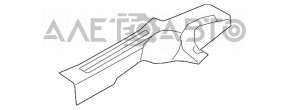 Накладка порога задняя левая внутр Kia Soul 14-19 черн, царапина