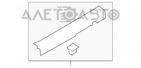 Накладка порога передняя правая Kia Forte 4d 14-18