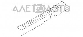 Накладка порога передняя правая внутренняя Kia Niro 17-22 HEV, PHEV черная, царапина