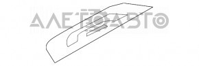 Накладка порога задняя правая Kia Forte 4d 17-18 рест внешн черн, слом креп