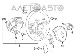 Кнопки управления на руле правое Mitsubishi Outlander Sport ASX 14-15