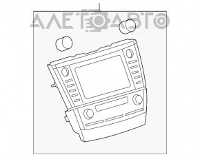 Монітор, магнітофон JBL, Радіо, CD-player Toyota Camry v40 10-11 розбитий екран