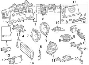 Магнітофон радіо Lexus NX300 NX300h 18 з навігацією, Panasonic