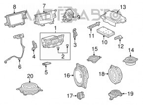 Динамик задней полки левый Lexus ES300h ES350 13-18 Mark Levinson