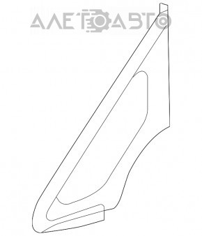 Кватирка глухе скло передня ліва Kia Forte 4d 14-18 черн