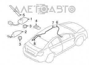 Антена шток Subaru Impreza 17-GK