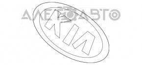 Емблема значок двері багажника Kia Sorento 16-20