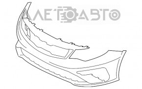 Бампер передний голый Kia Optima 19-20 рест новый неоригинал
