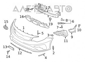 Бампер передний голый Kia Optima 19-20 рест новый неоригинал