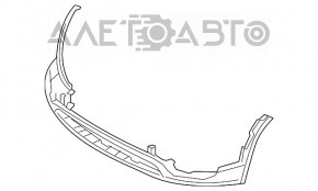 Бампер передний голый нижняя часть Kia Sorento 14-15 рест, структура