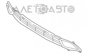 Нижняя решетка переднего бампера Kia Forte 4d 17-18 рест