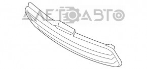Нижняя решетка переднего бампера Kia Sorento 16-18 дорест usa, структура, потерта, трещина в креплении