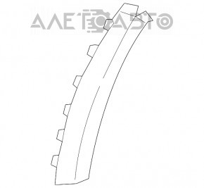 Накладка арки крыла передняя правая Kia Niro 17-19 HEV, PHEV на бампере новый OEM оригинал