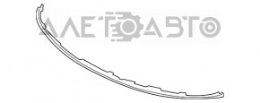 Губа переднего бампера Kia Sorento 16-18 дорест под цельный бампер