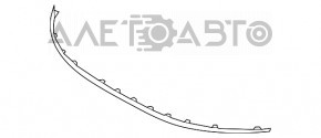 Накладка губ переднього бампера Kia Niro 17-19 HEV, PHEV потерта