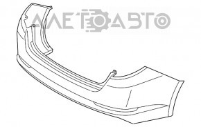 Бампер задній голий Kia Optima 14-15 рест новий OEM оригінал