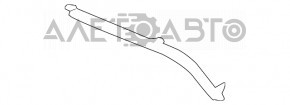 Молдинг заднего бампера правый Kia Optima 16-18 дорест хром под 1 трубу, царапины