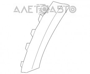 Накладка арки крыла задняя правая Kia Niro 17-19 HEV, PHEV на бампере, структура