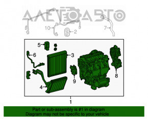 Печка в сборе Lexus RX450h 10-15