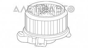 Мотор вентилятор печки Lexus RX350 RX450h 10-15 тип 1