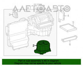 Мотор вентилятор печки Toyota Camry v55 15-17 usa