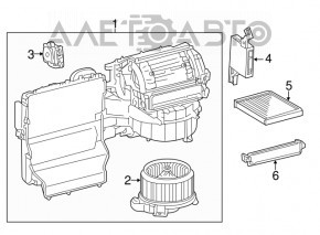 Мотор вентилятор печки Lexus RX350 RX450h 10-15 тип 1