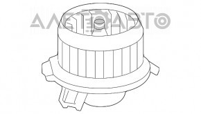 Мотор вентилятор печки Lexus ES300h ES350 13-18