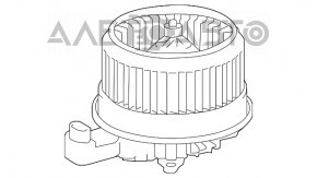 Мотор вентилятор печки Lexus NX200t NX300 NX300h 15-21