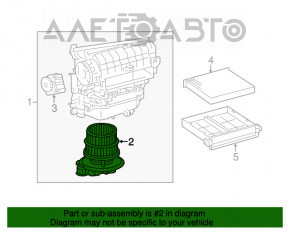 Мотор вентилятор печки Lexus IS 14-20