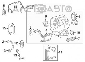 Актуатор моторчик привод печі вентиляція Toyota Sienna 11-20 з тягою