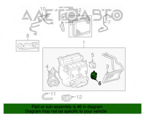 Актуатор моторчик привід печі кондиціонер низ Toyota Sequoia 08-16