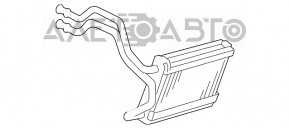 Радиатор отопителя печки Lexus ES350 07-12 погнуты трубки