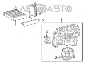 Корпус голий вентилятор, права частина Lexus RX450h 10-15