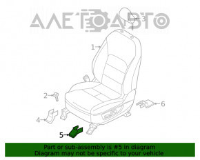 Накладка санок сидіння водія перед прав Infiniti QX50 19-