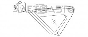 Трикутник заглушка заднього крила прав Hyundai Elantra UD 11-16