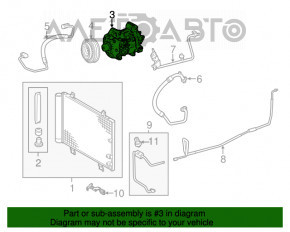 Компресор кондиціонера Lexus IS250 14-20