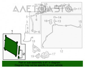 Радіатор кондиціонера конденсер Lexus RX350 16-22