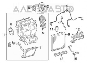 Клапан печки кондиционера Toyota Camry v50 12-14 usa новый неоригинал NISSENS