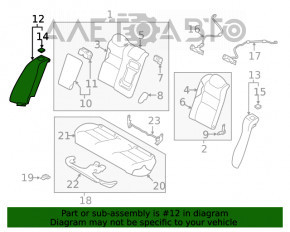 Подушка безопасности airbag сидения правого Nissan Altima 19-