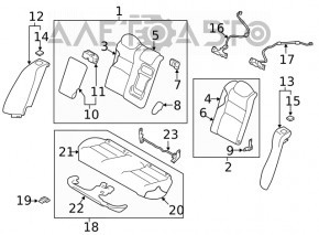 Подушка безопасности airbag сидения правого Nissan Altima 19-