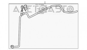 Трубка кондиціонера пічка-конденсер Lexus ES300h 13-