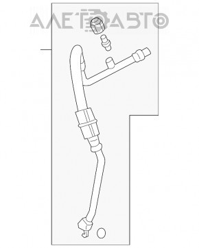 Трубка кондиционера компрессор-печка первая Lexus ES300h 13-18