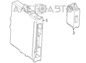 Блок управления Stop-go Module Toyota Highlander 20-22