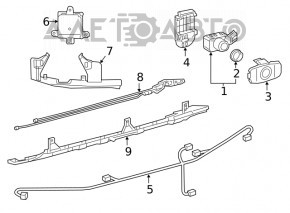 Парктроник передний Lexus RX350 RX450h 20-